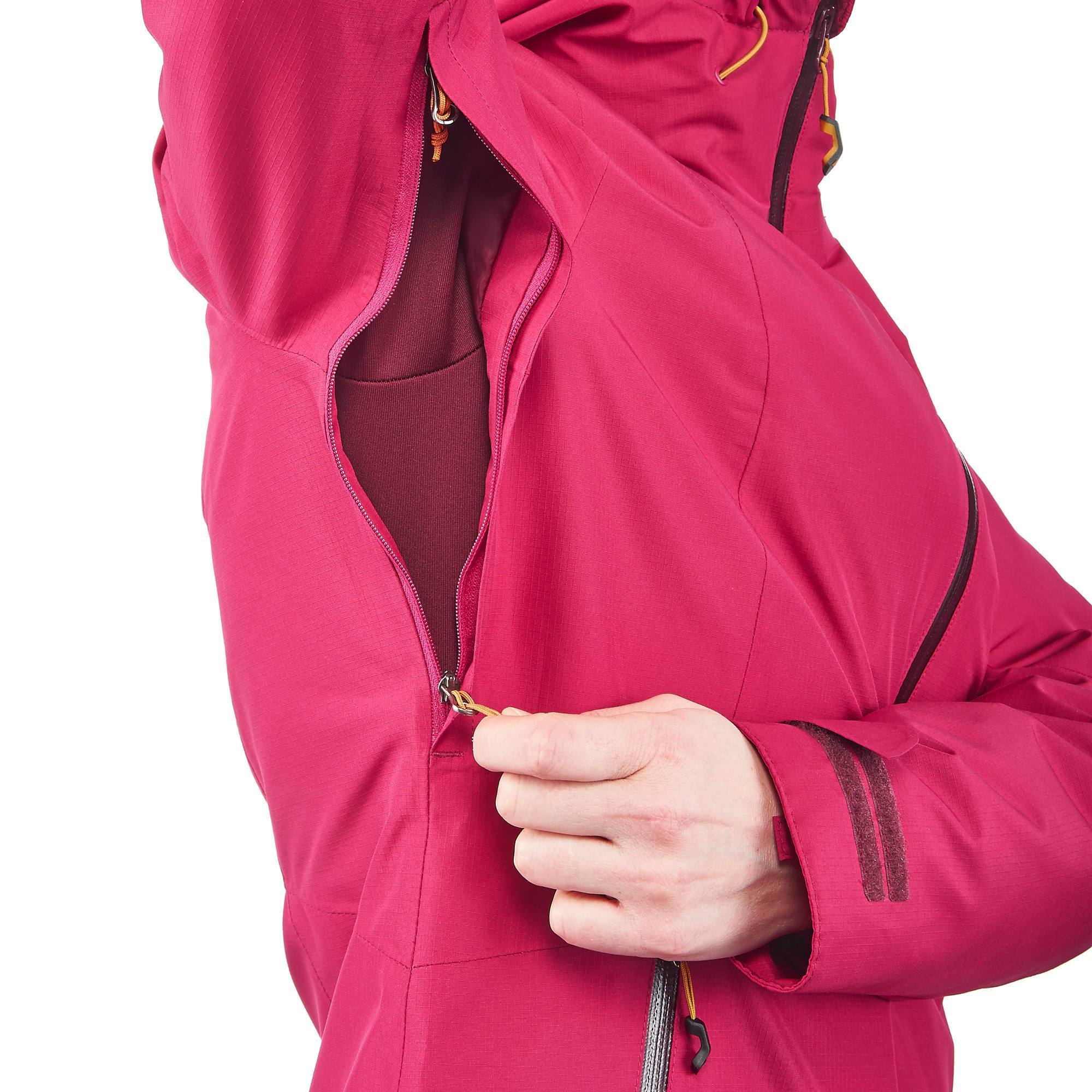 Women's Travel Backpacking 3-in-1 Jacket RainWarm 500